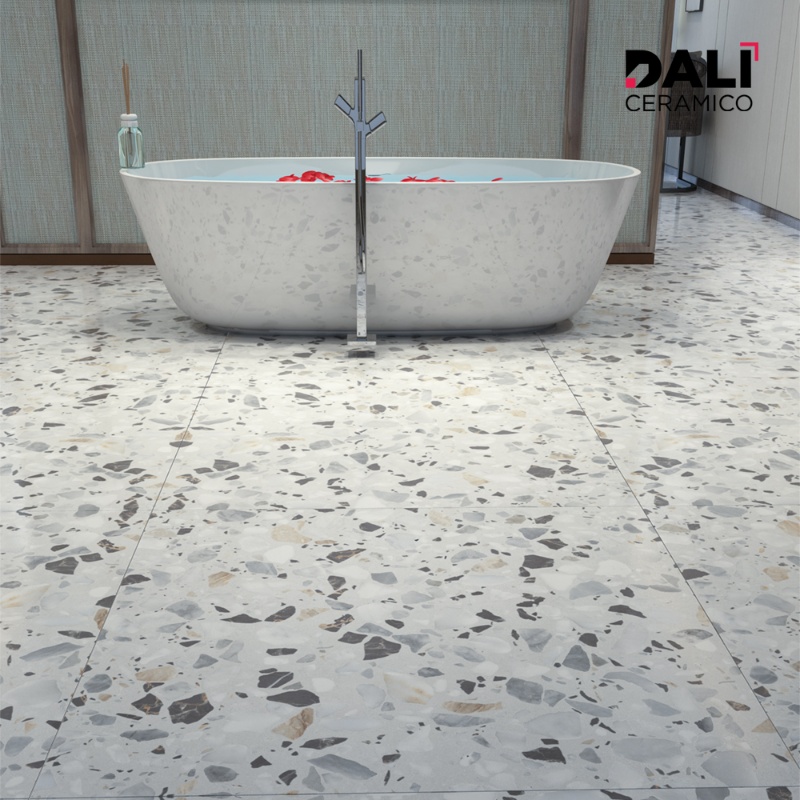 Terrazzo Stone | Porcelain Tiles | 120x120 cm | 48x48 inch | Matt Porcelain Tiles | Floor Tiles