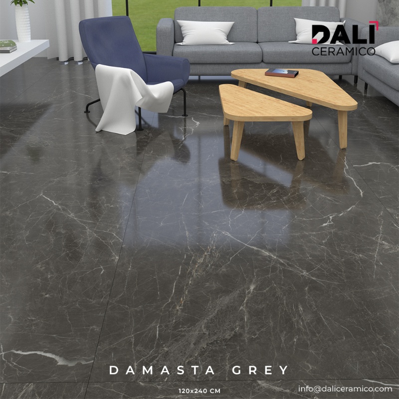 120x180CM | Porcelain Slab | Grey Marble | Glazed Porcelain Tiles | Polished Marble